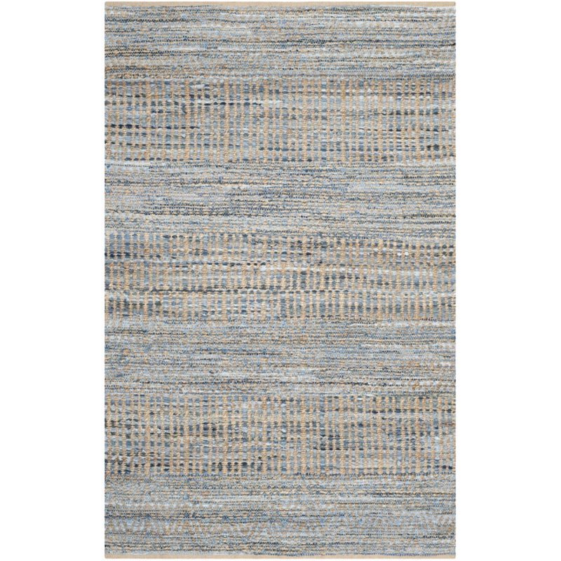 Safavieh Cape Cod 11' X 15' Handmade Jute Rug in Natural and Blue