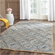 Safavieh Cape Cod 11' X 15' Handmade Jute Rug in Natural and Blue