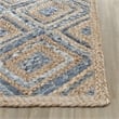 Safavieh Cape Cod 11' X 15' Handmade Jute Rug in Natural and Blue