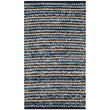 Safavieh Cape Cod 4' X 6' Hand Woven Rug in Blue and Natural