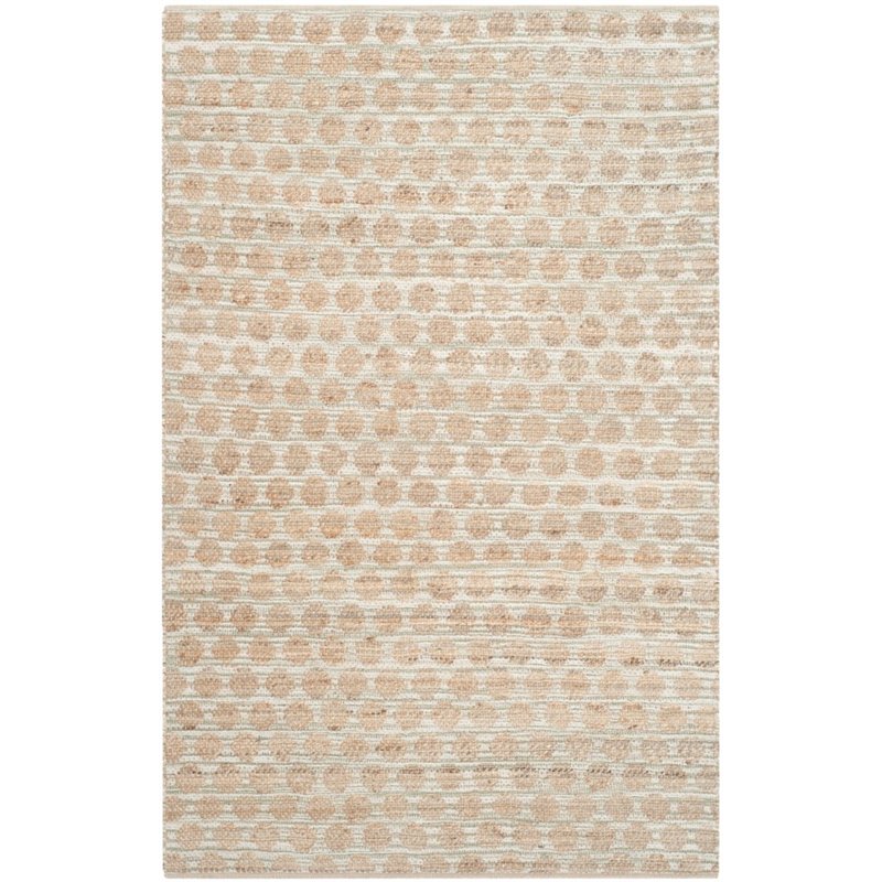 Safavieh Cape Cod 5' X 8' Hand Woven Rug in Gray and Natural