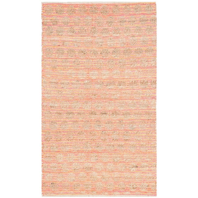 Safavieh Cape Cod 5' X 8' Hand Woven Rug in Orange and Natural