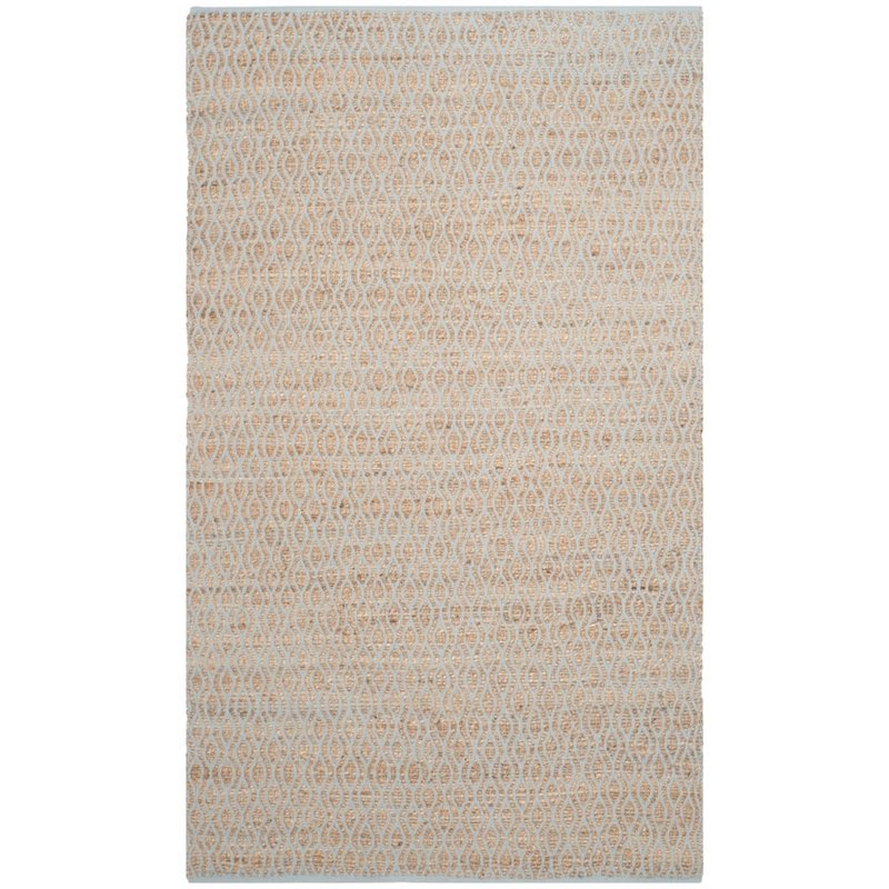 Safavieh Cape Cod 4' X 6' Hand Woven Rug in Silver and Natural