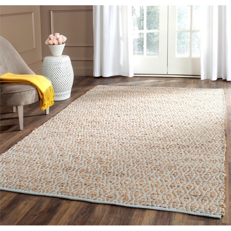 Safavieh Cape Cod 4' X 6' Hand Woven Rug in Silver and Natural