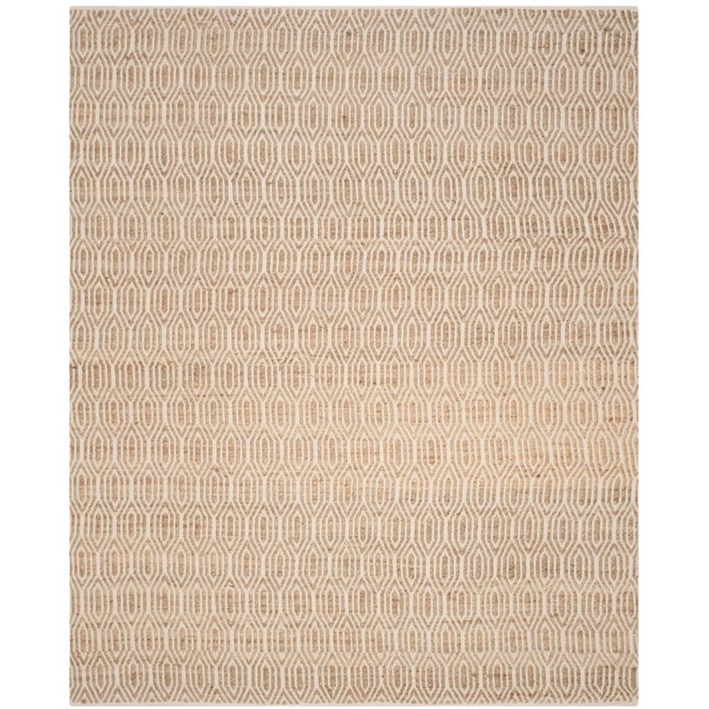 Safavieh Cape Cod 9' X 12' Hand Woven Jute and Cotton Rug in Natural