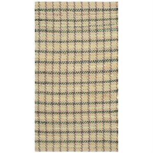 Safavieh Cape Cod 3' X 5' Hand Woven Rug in Green and Natural