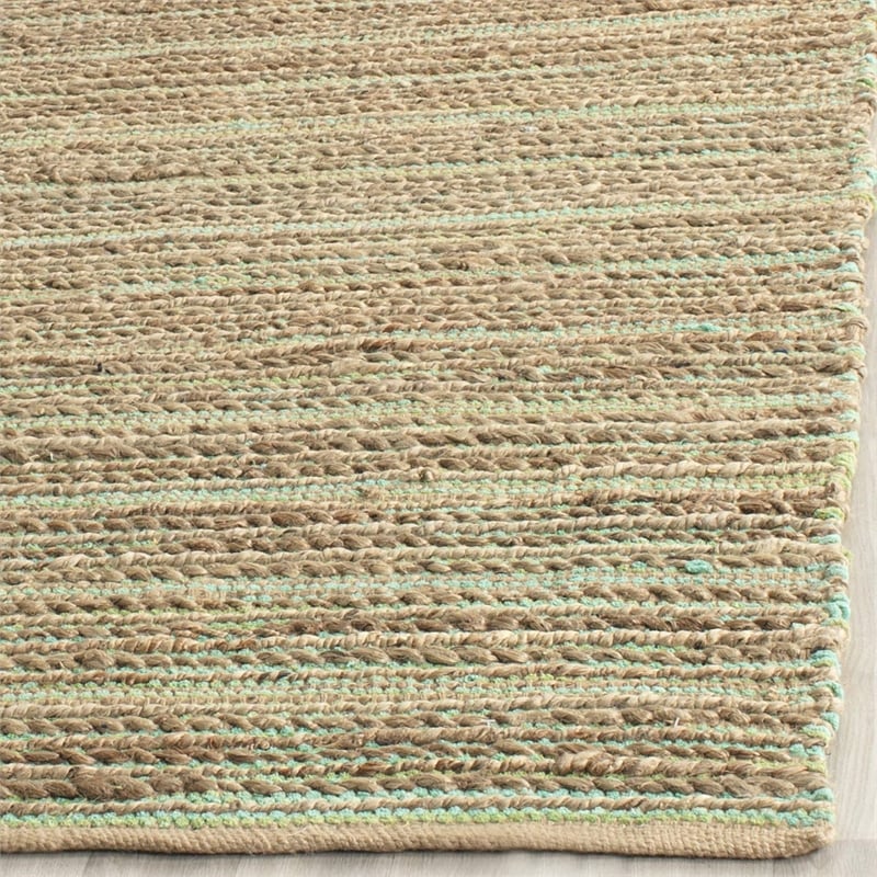 Safavieh Cape Cod 2' X 3' Hand Woven Jute and Cotton Rug in Green