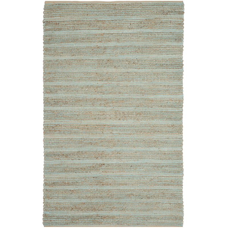 Safavieh Cape Cod 6' X 9' Hand Woven Jute and Cotton Rug in Aqua