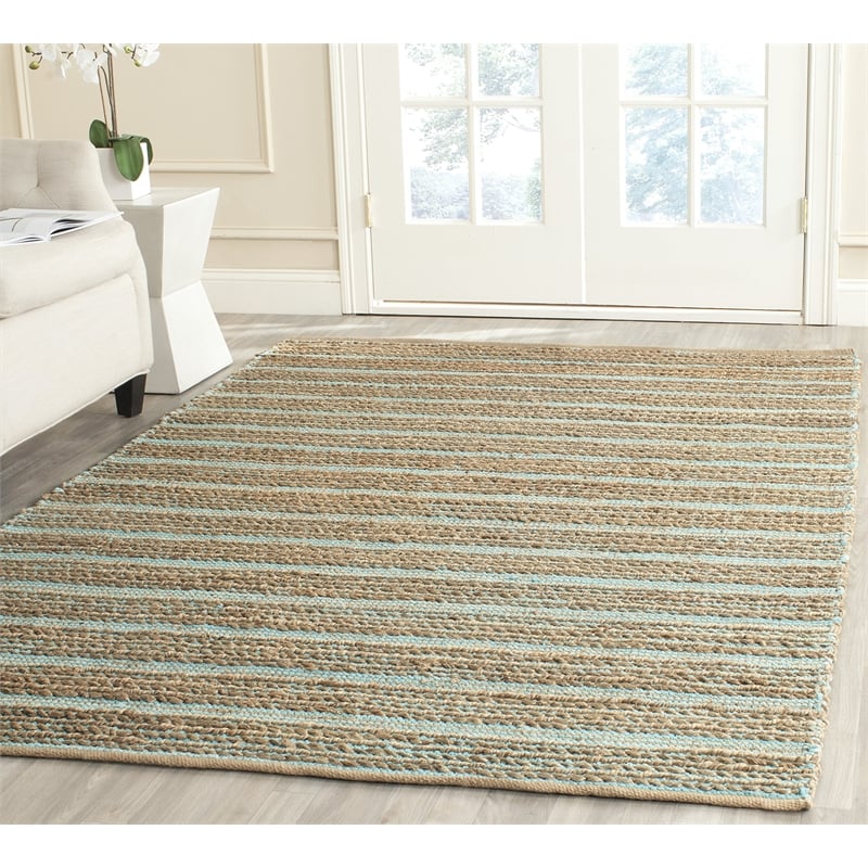 Safavieh Cape Cod 6' Square Hand Woven Rug in Aqua