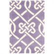 Safavieh Chatham 2' X 3' Hand Tufted Wool Rug in Purple and Ivory