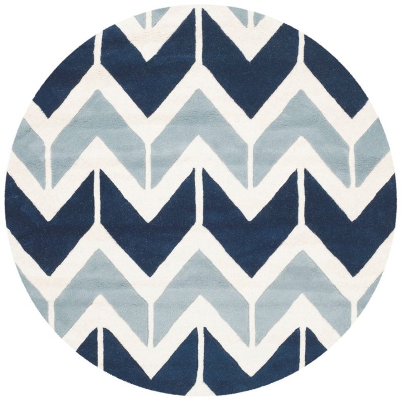Safavieh Chatham 5' Round Hand Tufted Wool Rug