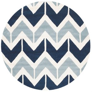 Safavieh Chatham 5' Round Hand Tufted Wool Rug