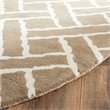 Safavieh Chatham 4' X 6' Hand Tufted Wool Rug in Beige and Ivory