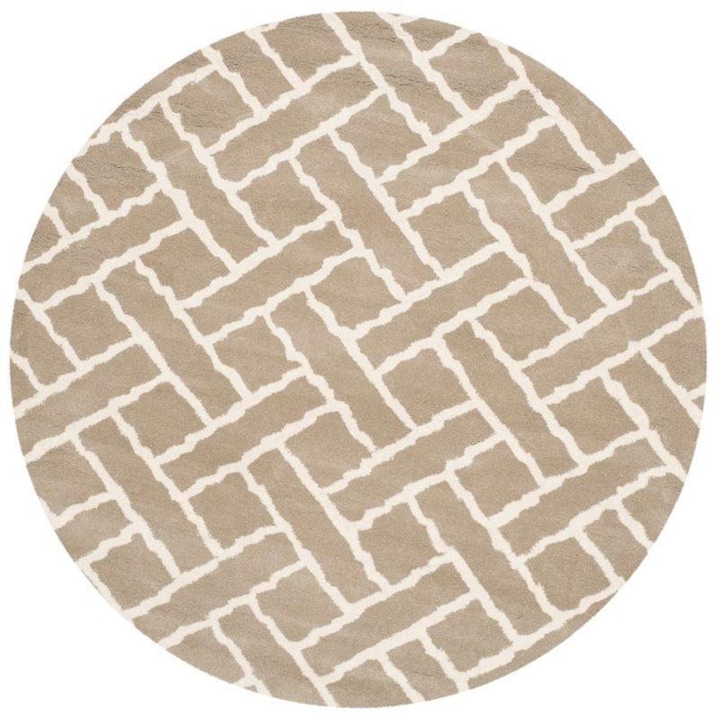 Safavieh Chatham 5' Square Hand Tufted Wool Rug
