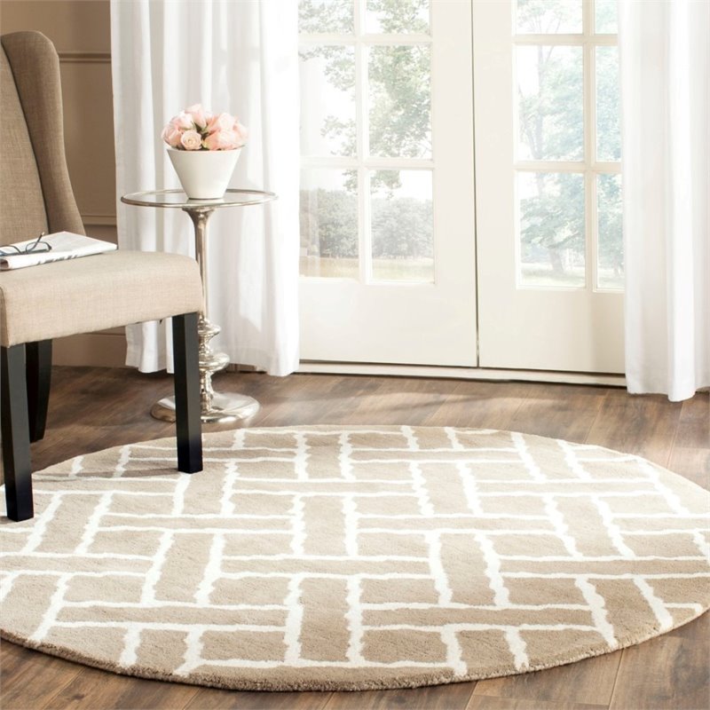 Safavieh Chatham 5' Square Hand Tufted Wool Rug