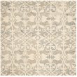 Safavieh Chatham 3' X 5' Hand Tufted Wool Rug in Light Gray and Ivory
