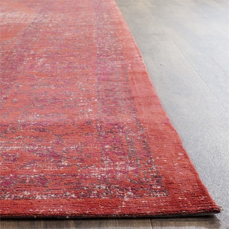 Safavieh Classic Vintage 3' X 5' Power Loomed Cotton Rug in Red