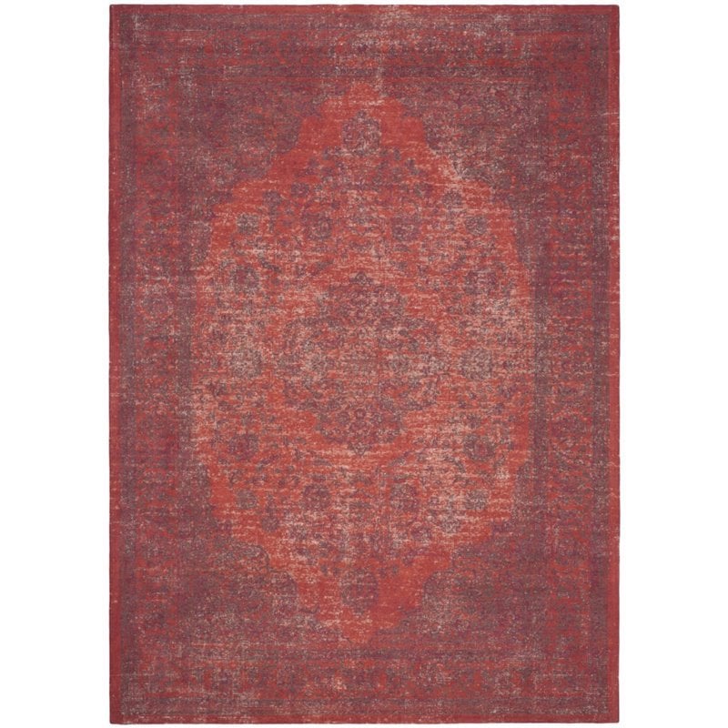 Safavieh Classic Vintage 3' X 5' Power Loomed Cotton Rug in Red
