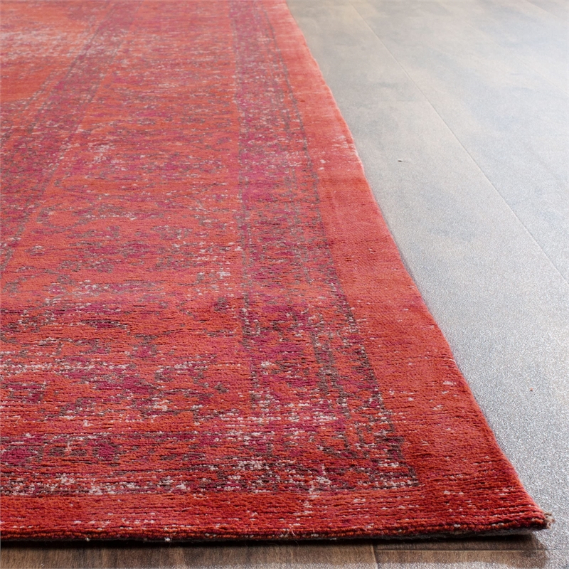Safavieh Classic Vintage 8' X 10' Power Loomed Cotton Rug in Red