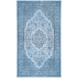 Safavieh Classic Vintage 3' X 5' Power Loomed Cotton Rug in Blue