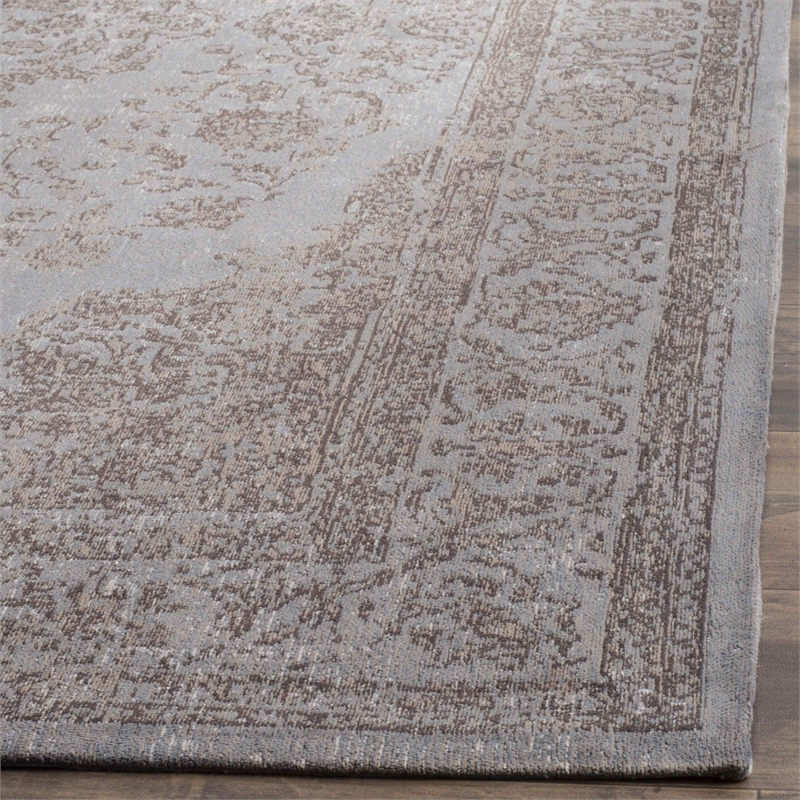 Safavieh Classic Vintage 3' X 5' Power Loomed Cotton Rug in Gray