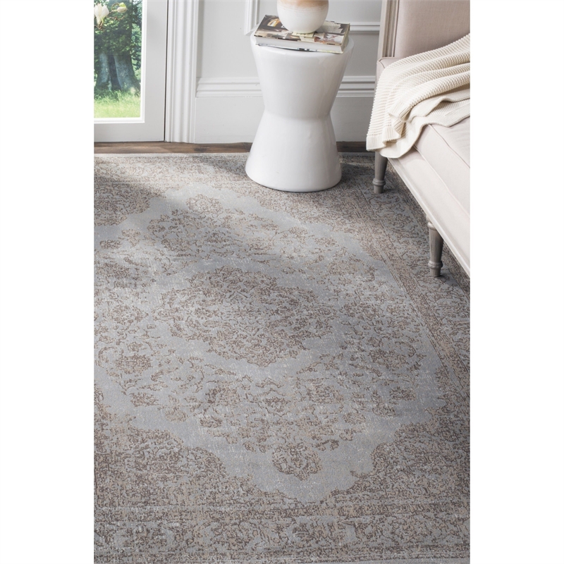 Safavieh Classic Vintage 3' X 5' Power Loomed Cotton Rug in Gray