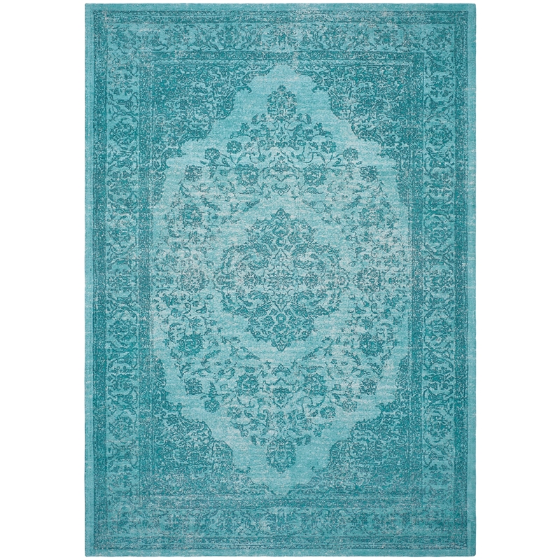 Safavieh Classic Vintage 8' X 10' Power Loomed Cotton Rug in Aqua