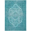 Safavieh Classic Vintage 8' X 10' Power Loomed Cotton Rug in Aqua