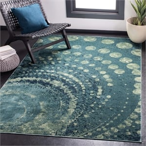 Safavieh Constellation Vintage 2' X 3' Power Loomed Rug in Turquoise