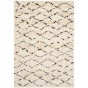 Safavieh Casablanca 11' X 15' Wool Hand Tufted Rug in Ivory / Brown
