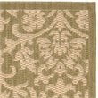 Safavieh Courtyard 9' X 12' Power Loomed Rug in Olive and Natural