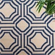 Safavieh Courtyard 9' X 12' Power Loomed Rug in Dark Green and Beige