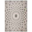 Safavieh Courtyard 8' X 11' Power Loomed Rug in Anthracite and Beige