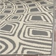 Safavieh Courtyard 8' X 11' Power Loomed Rug in Anthracite and Beige