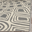 Safavieh Courtyard 9' X 12' Power Loomed Rug in Anthracite and Beige