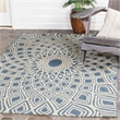 Safavieh Courtyard 9' X 12' Power Loomed Rug in Black and Beige