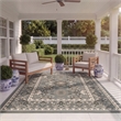 Safavieh Courtyard 8' X 11' Power Loomed Rug in Gray and Cream