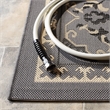 Safavieh Courtyard 8' X 11' Power Loomed Rug in Gray and Cream
