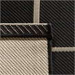 Safavieh Courtyard 9' X 12' Power Loomed Rug in Black and Creme