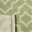 Safavieh Courtyard 9' X 12' Power Loomed Rug in Green and Beige