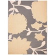 Safavieh Courtyard 8' X 11' Power Loomed Rug in Anthracite and Beige