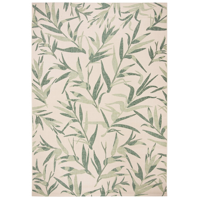 Safavieh Courtyard 8' X 11' Power Loomed Rug in Beige and Sweet Pea