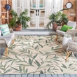 Safavieh Courtyard 9' X 12' Power Loomed Rug in Beige and Sweet Pea