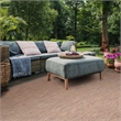 Safavieh Courtyard 8' X 11' Power Loomed Rug in Brown and Beige