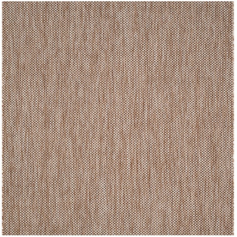  SAFAVIEH Courtyard Collection 9' Square Natural/Black