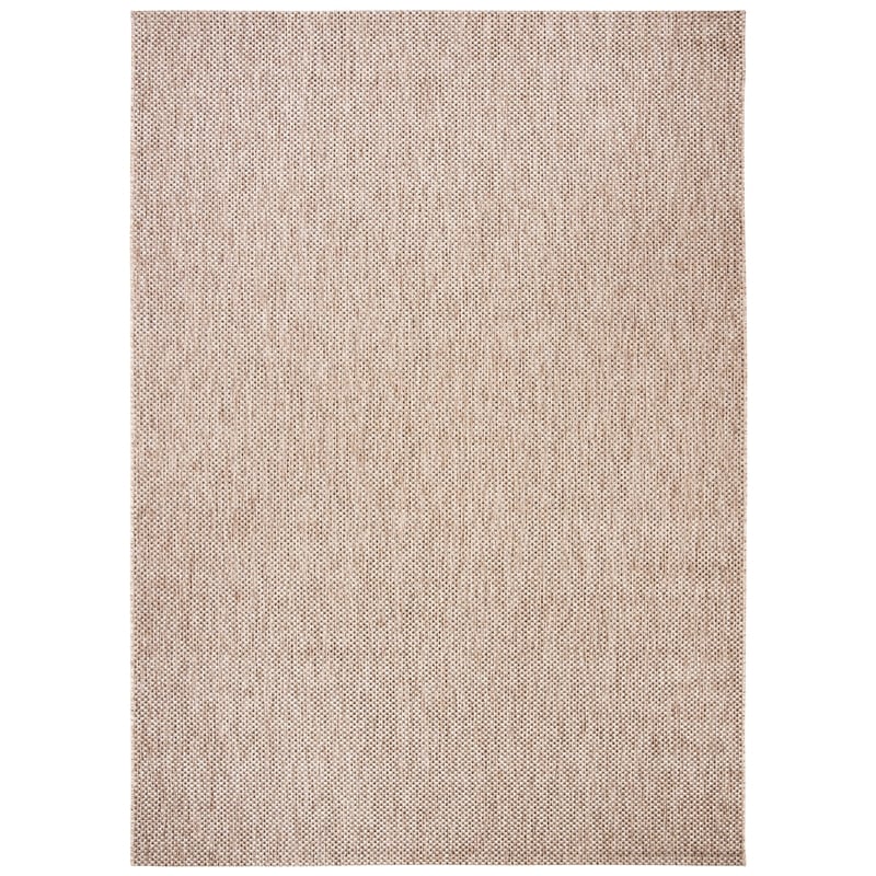 Safavieh Courtyard 9' X 12' Power Loomed Rug in Natural and Black