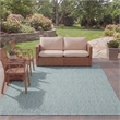 Safavieh Courtyard 8' X 11' Power Loomed Rug in Aqua and Aqua