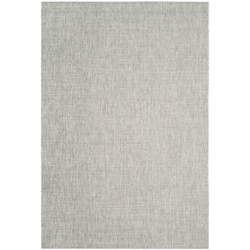Safavieh Courtyard 8' X 11' Power Loomed Rug in Gray and Turquoise