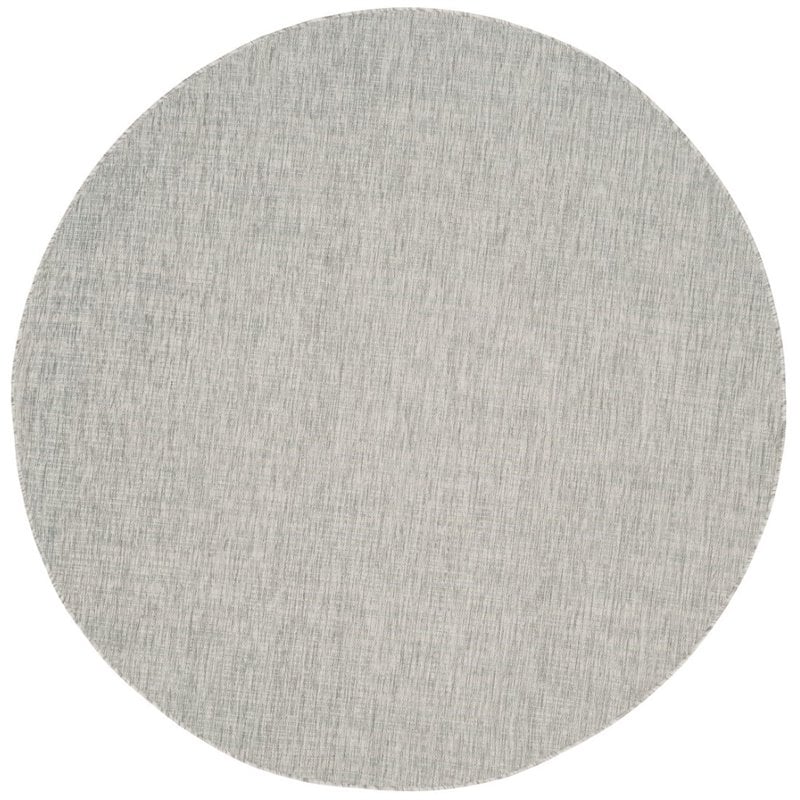 Safavieh Courtyard 8' X 11' Power Loomed Rug in Gray and Turquoise