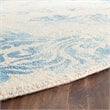 Safavieh Dip Dye 3' X 5' Hand Tufted Wool Pile Rug in Beige and Blue